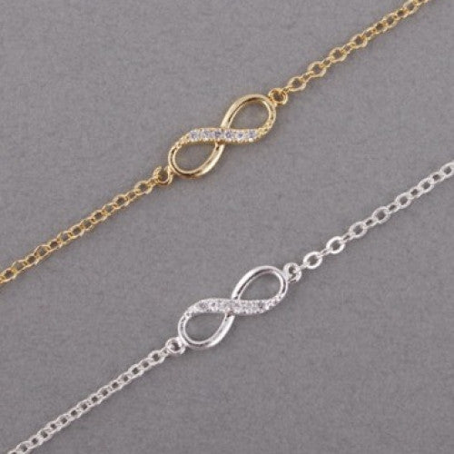 Infinity Bracelets for Women / Men 18K Gold Silver