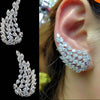 Cubic Zirconia luxury ear cuff earrings