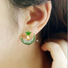 Crystal Rhinestone Star and Moon Earrings