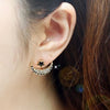 Crystal Rhinestone Star and Moon Earrings