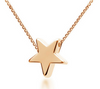 Star Pendant Elegant Lady Star Necklace Silver & Gold Plated